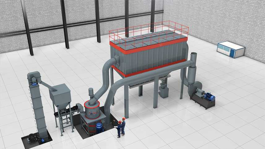 超細(xì)環(huán)輥磨粉機長石粉生產(chǎn)配套設(shè)備及長石粉生產(chǎn)工藝